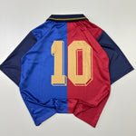 10 FC BARCELONA INSPIRED KIT RETRO FIVE SLEEVE POLO