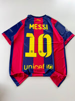 10 MESSI 2014/15 BARCELONA HOME RETRO KIT EMBROIDERY