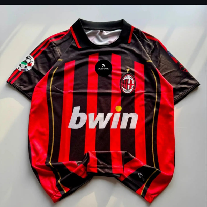 3 MALDINI 2006/07 AC MILAN HOME KIT RETRO EMBROIDERY