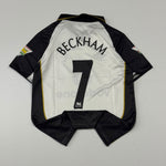 7 BECKHAM 2001/02 MANCHESTER UNITED AWAY POLO KIT RETRO