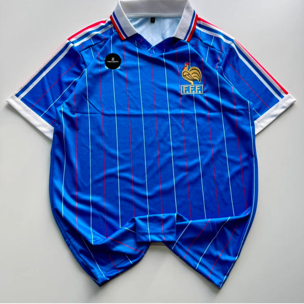 NO NAME 1982 FRANCE HOME KIT POLO EMBROIDERY