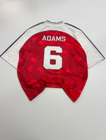 6 ADAMS 1990/92 ARSENALHOME KIT RETRO FIVE SLEEVE EMBROIDERY