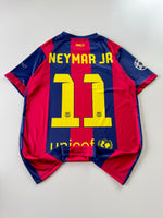 11 NEYMAR 2014/15 BARCELONA HOME RETRO KIT EMBROIDERY