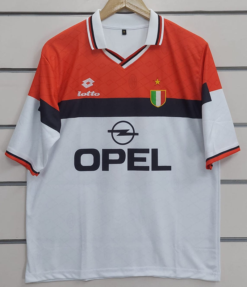3 MALDINI 1994-95 AC MILAN AWAY RETRO KIT FIVE SLEEVE EMBROIDERY