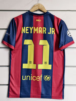 11 NEYMAR 2014/15 BARCELONA HOME RETRO KIT EMBROIDERY
