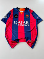 10 MESSI 2014/15 BARCELONA HOME RETRO KIT EMBROIDERY