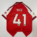 41 RICE 2026/27 ARSENAL HOME KIT EMBROIDERY