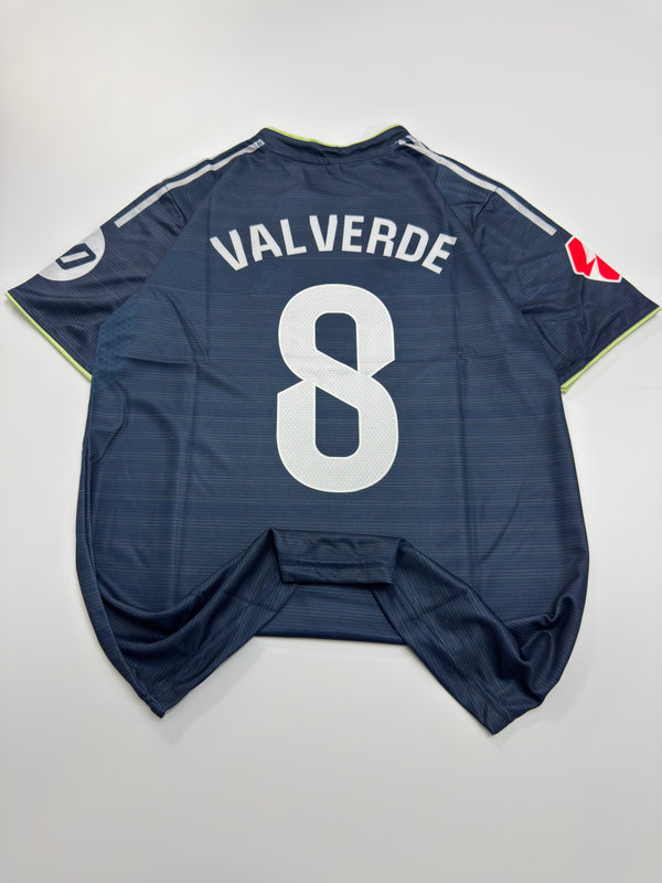 8 VALVERDE 2025/26 REAL MADRID AWAY KIT EMBROIDERY