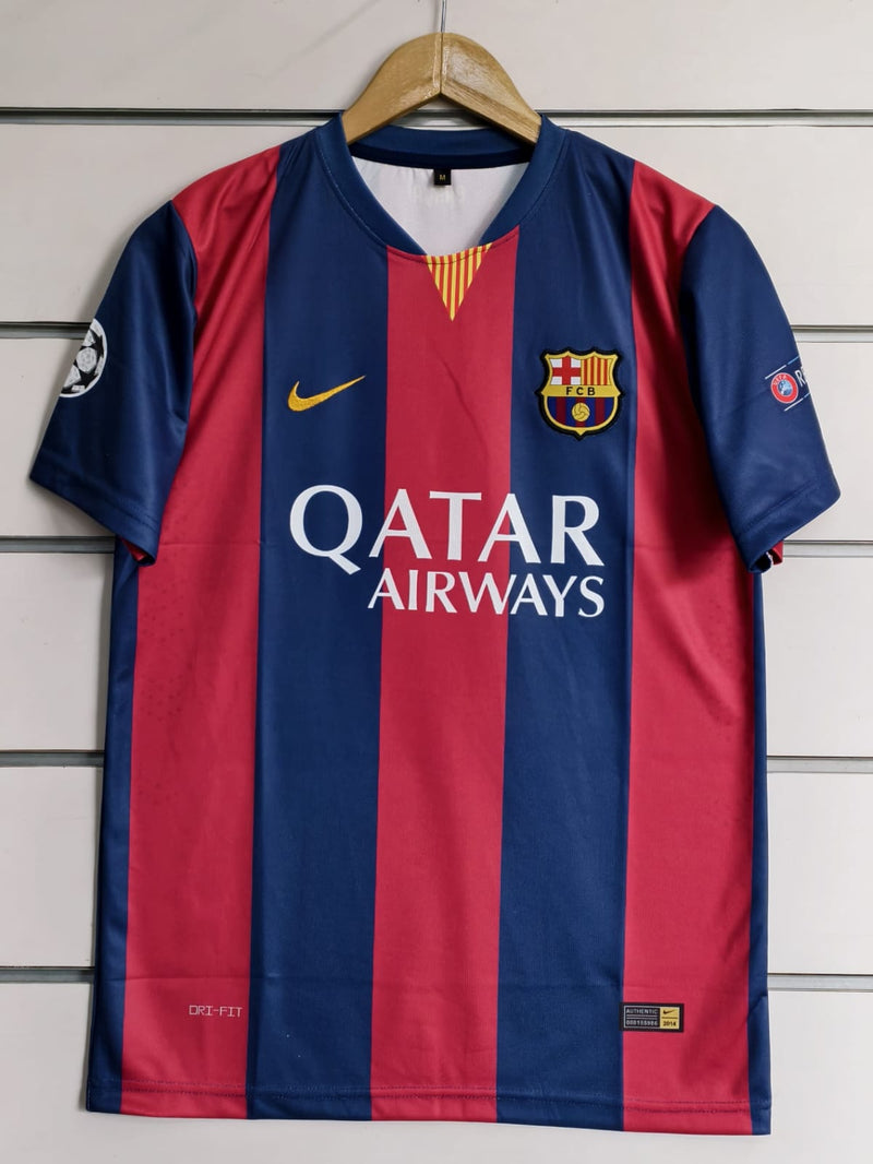 11 NEYMAR 2014/15 BARCELONA HOME RETRO KIT EMBROIDERY