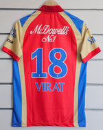 18 VIRAT ROYAL CHALLENGERS BANGALORE 2011 IPL HOME KIT EMBROIDERY