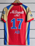 17 A B ROYAL CHALLENGERS BANGALORE 2011 IPL HOME KIT EMBROIDERY